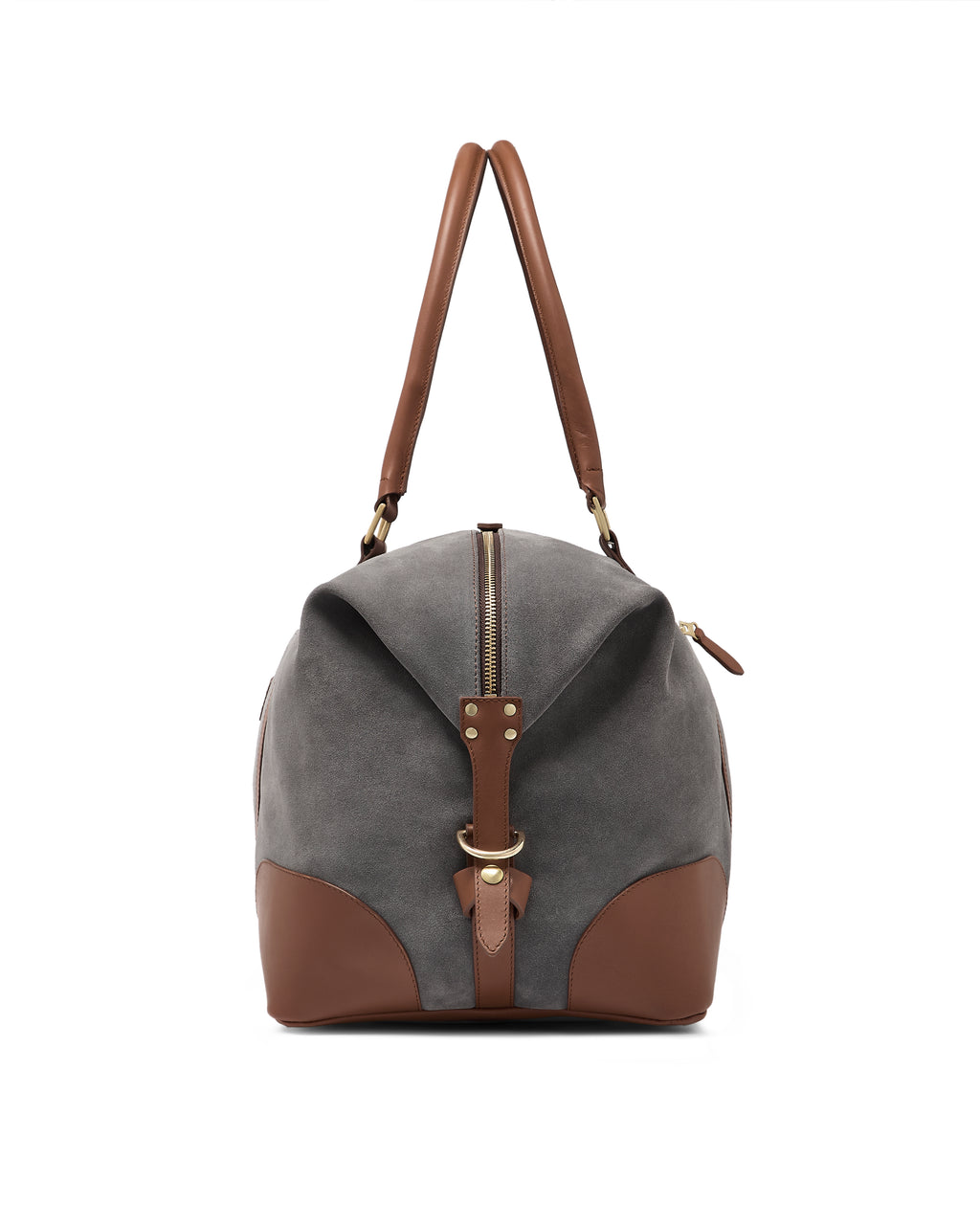 The Raffles Weekender Bag - Grey Suede