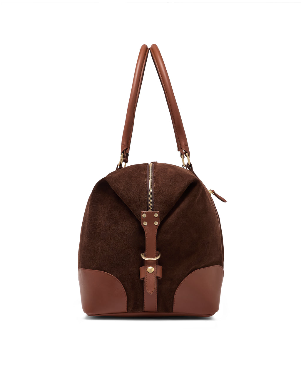 The Raffles Weekender Bag - Chocolate Suede