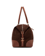 The Raffles Weekender Bag - Chocolate Suede