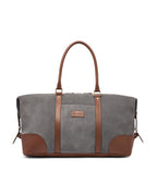 The Raffles Weekender Bag - Grey Suede