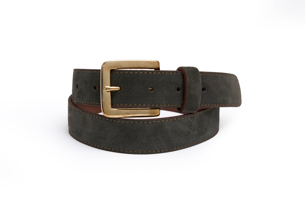 Suede Belt - Storm Grey
