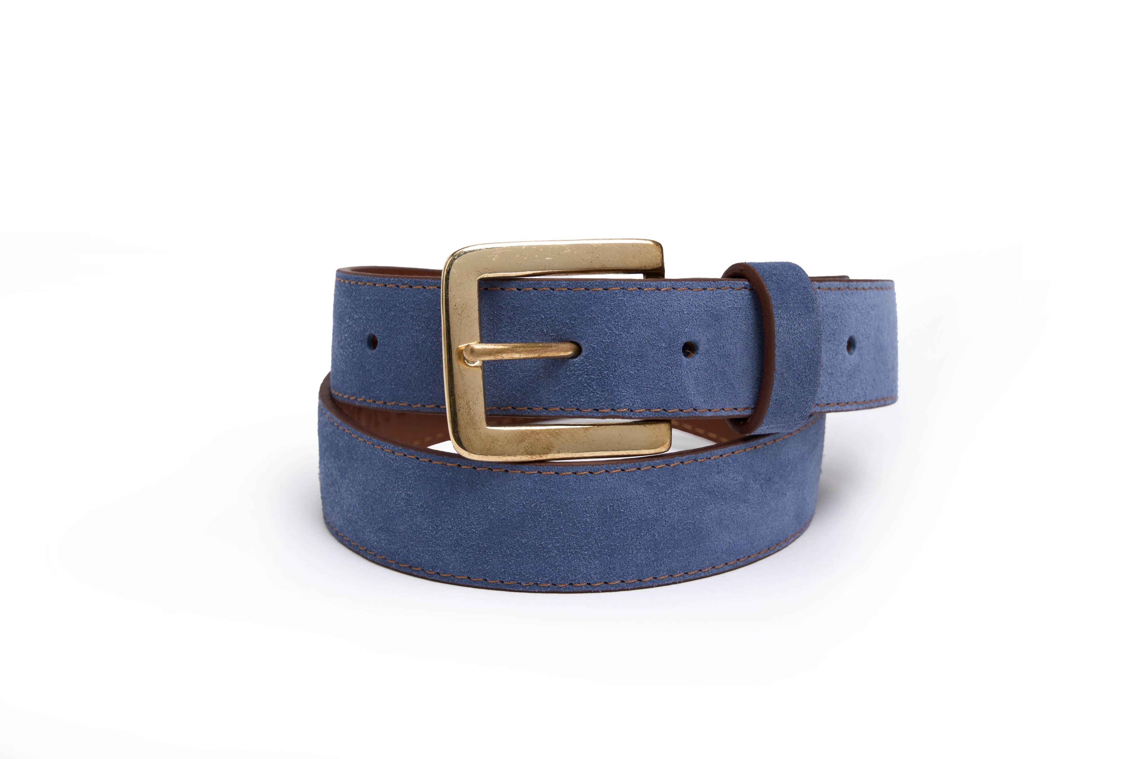 Suede Belt (Sky Blue)