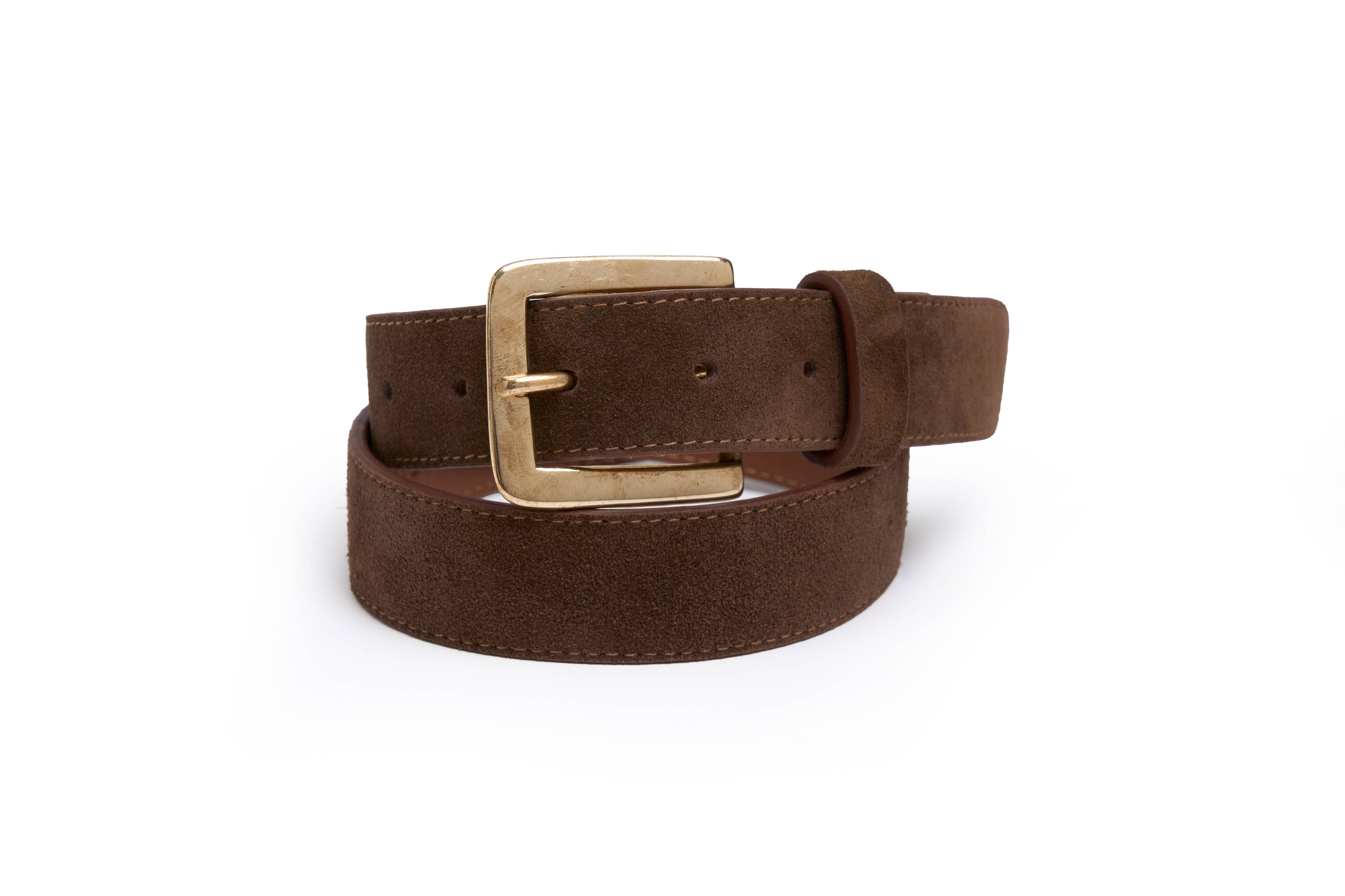 Suede Belt (Chocolate)