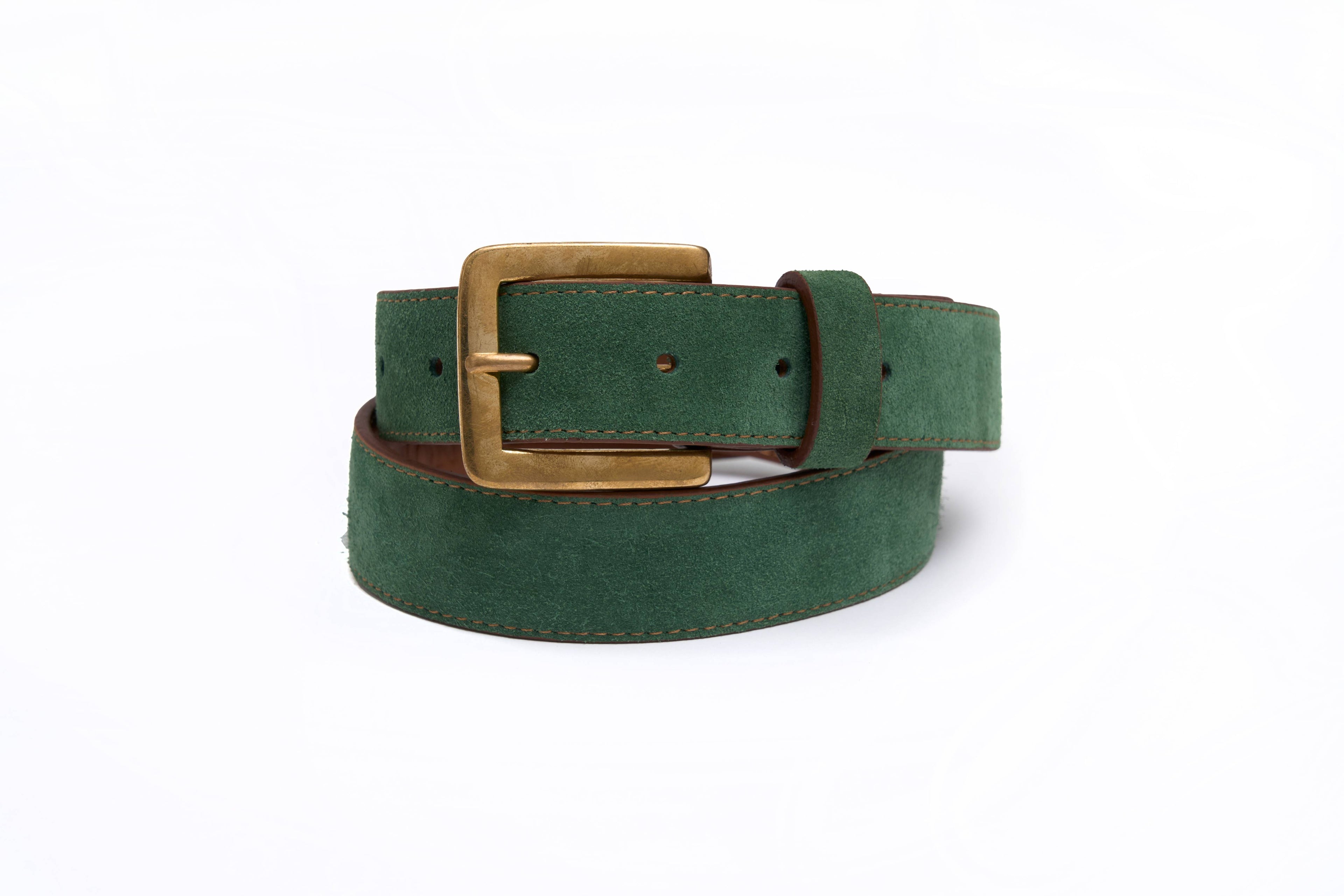 Suede Belt (British Racing Green)