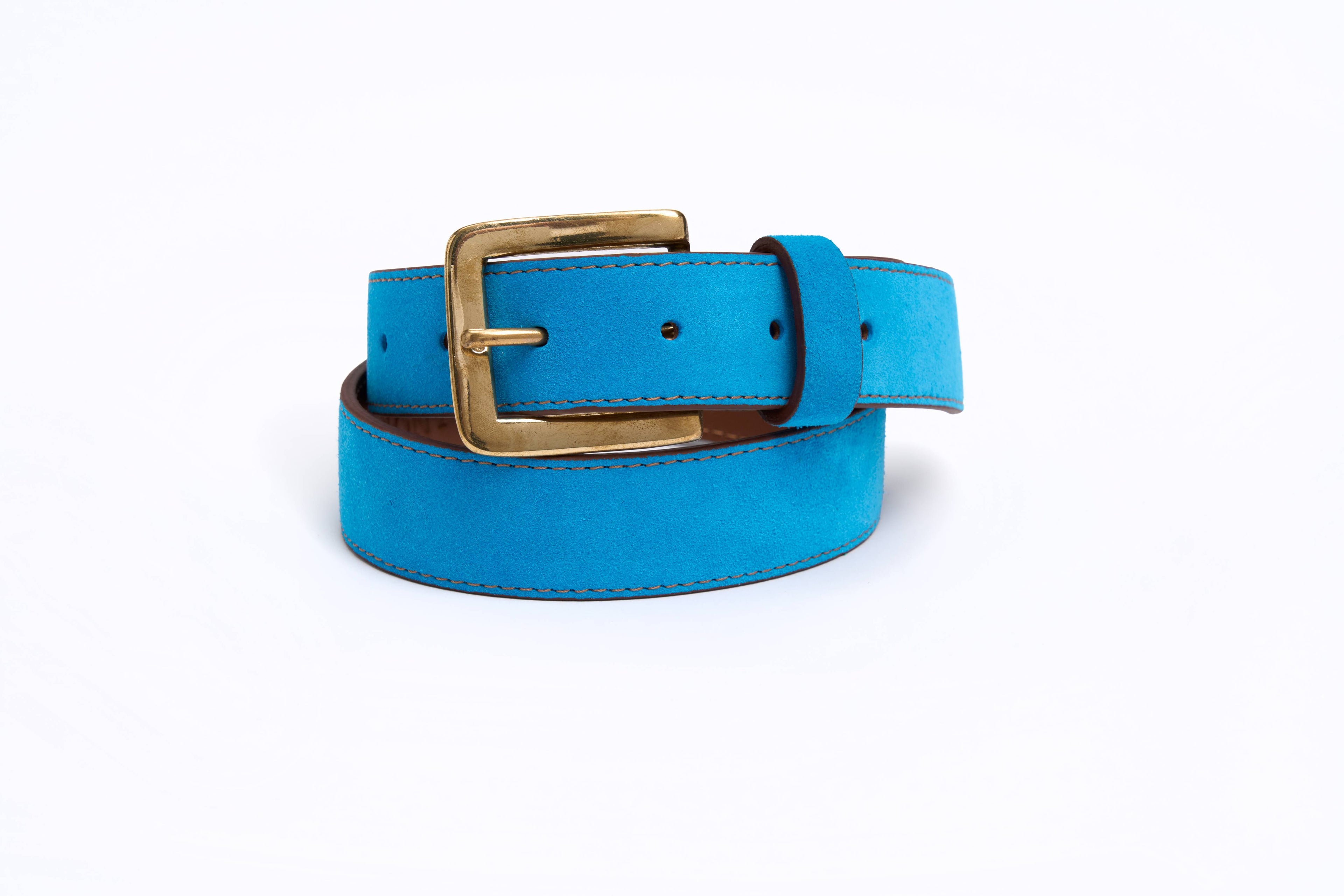 Suede Belt (Turquoise)