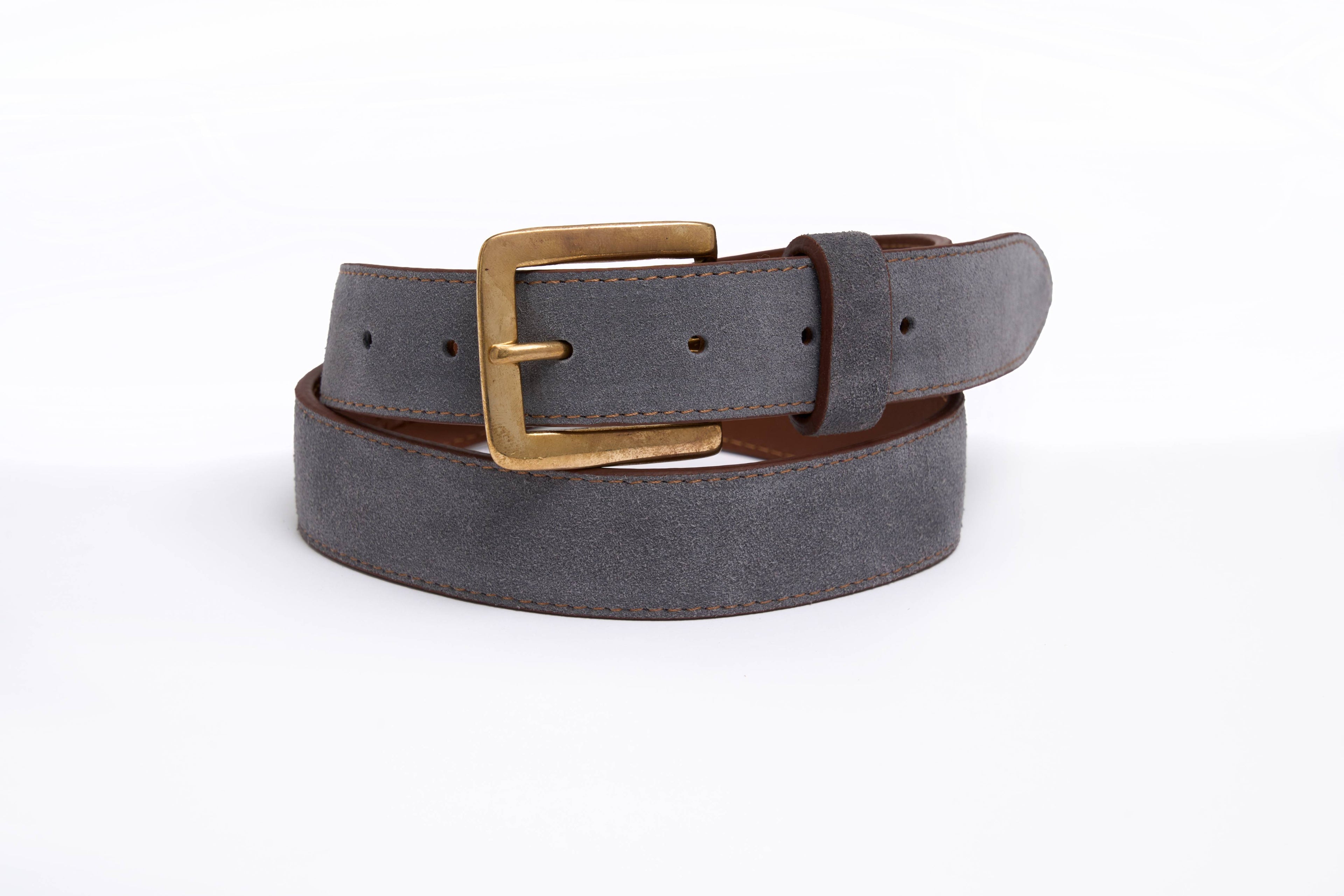 Suede Belt (Grey)