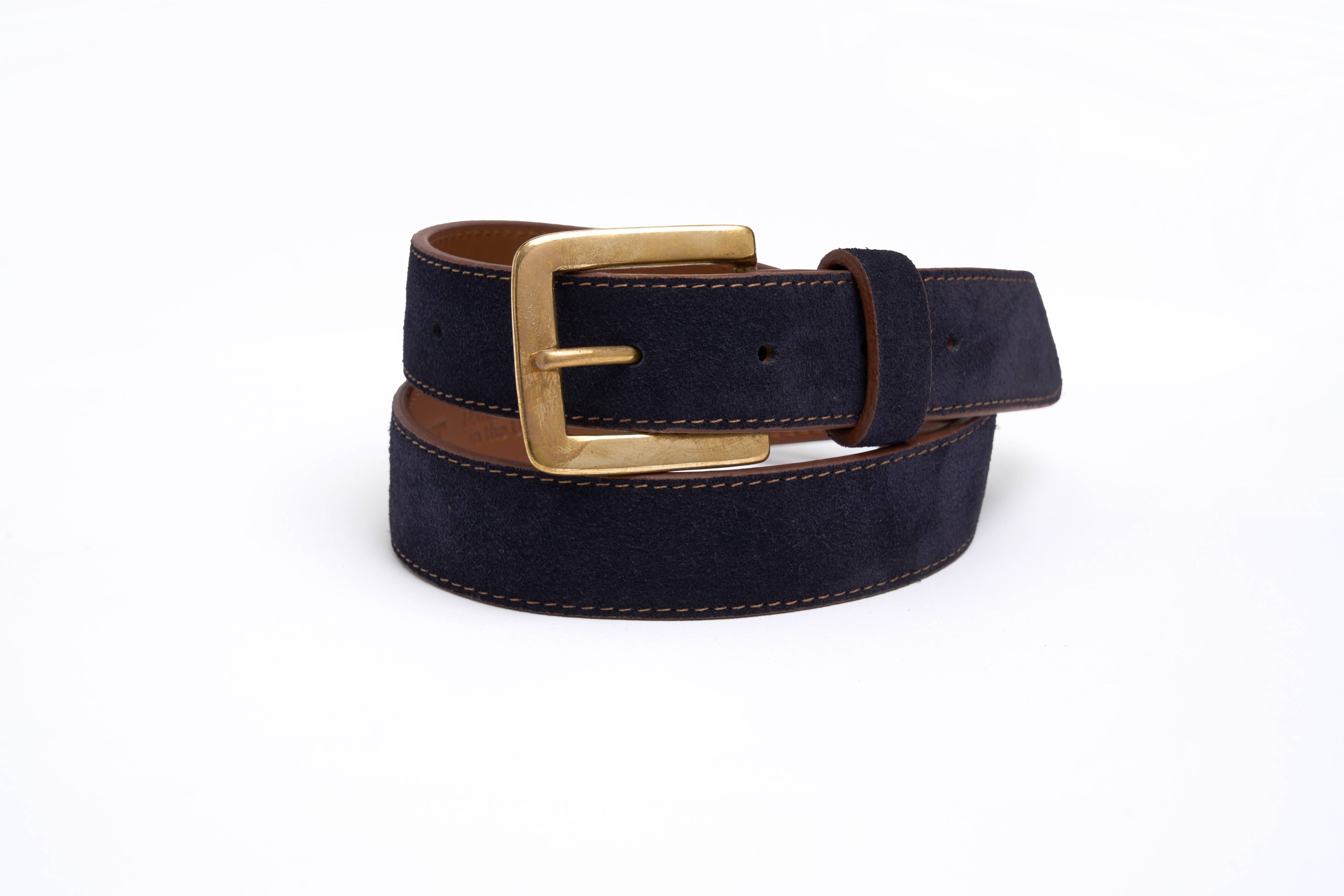 Suede Belt (Navy)