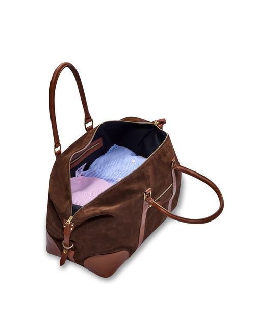 The Raffles Weekender Bag (Dark Brown)