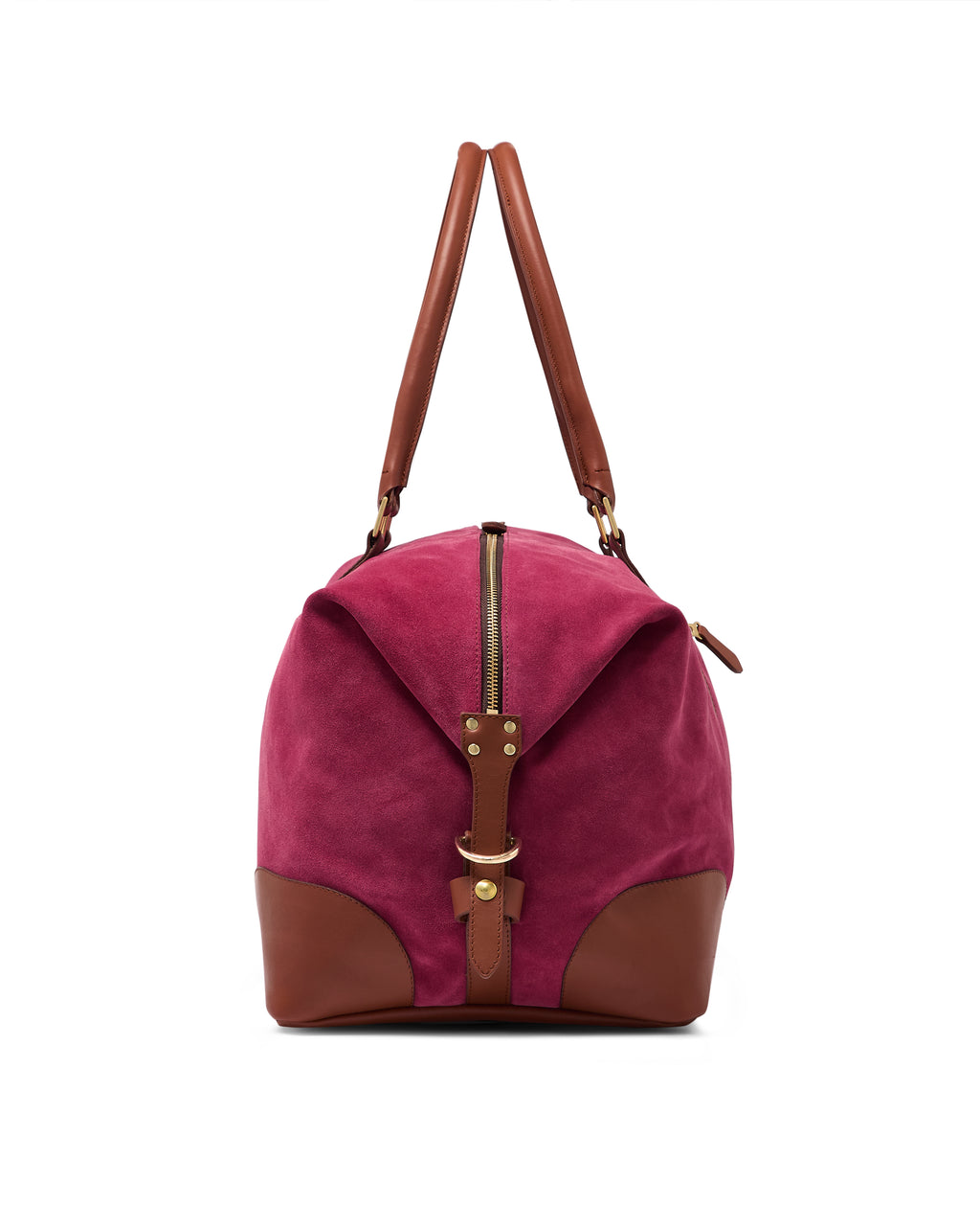 The Raffles Weekender Bag - Strawberry Pink Suede