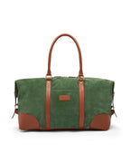 The Raffles Weekender Bag - British Racing Green Suede