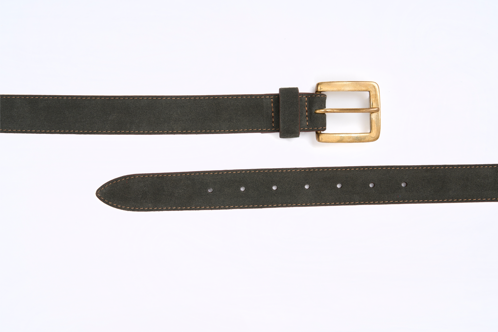 Suede Belt - Storm Grey