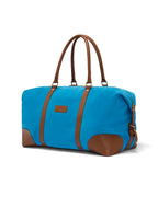 The Raffles Weekender Bag in Turquoise Suede
